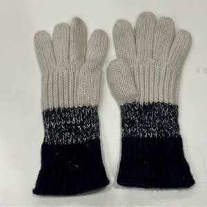 Portolano knot tri color tweeded cashmere gloves- extra glove included